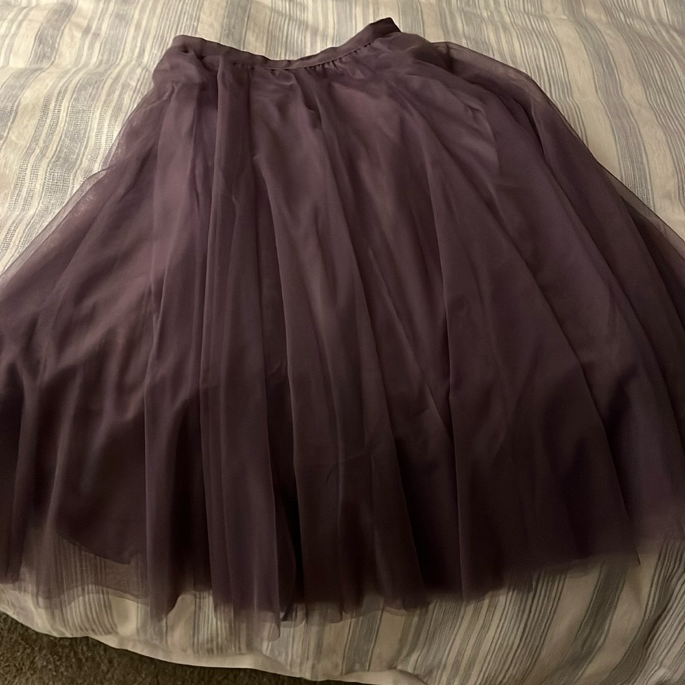 Purple tulle skirt